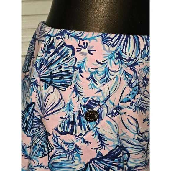 Lilly Pulitzer Women's Madison Blue & Pink Floral Skort Size S 079 - Picture 8 of 16